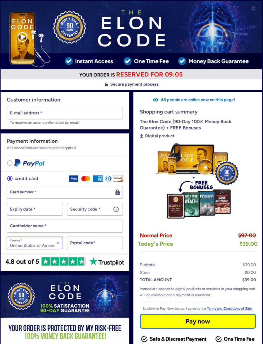 The Elon Code Checkout